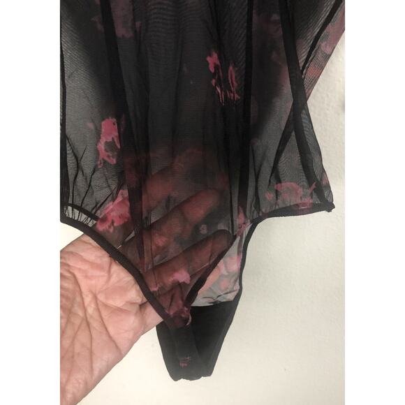 NWT Le Fou Wilfred Sz Medium Black Wilde Long Sleeve Hautot Bodysuit - Picture 5 of 8